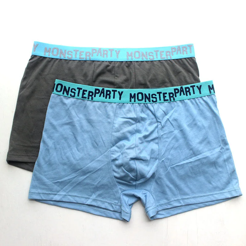 Трусы-боксеры мужские 100% хлопок дышащее нижнее белье однотонные 5 шт./лот |