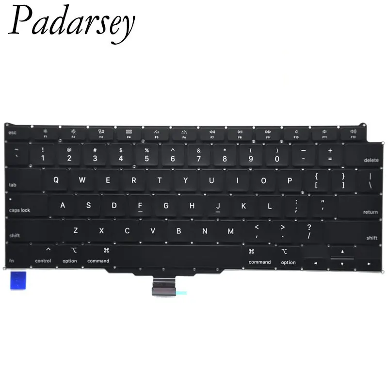 Сменная клавиатура Padarsey с подсветкой совместимая MacBook Air 13 дюймов Retina A2179 2020