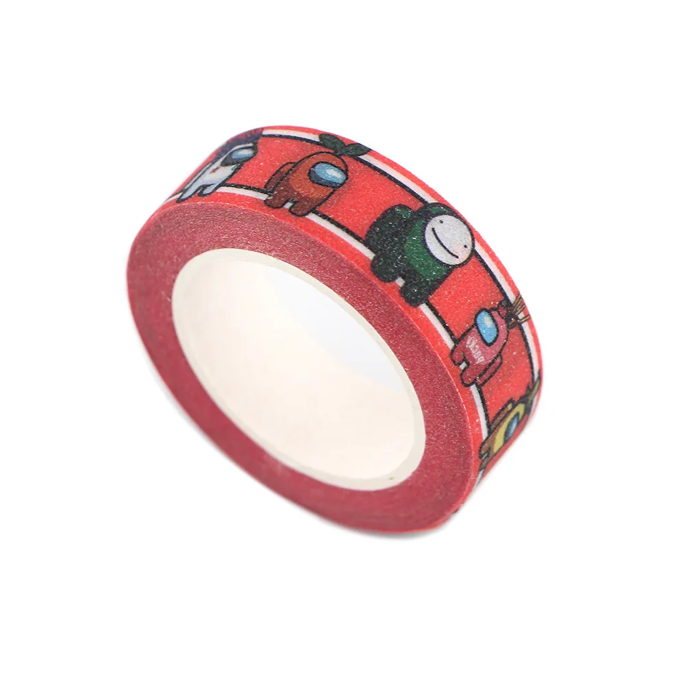 

1Pcs Among Cartoon Washi Tape Sticker Paper DIY Decorative Adhesive Tape Stationery Gifts Masking Tapes Supplies Accessories