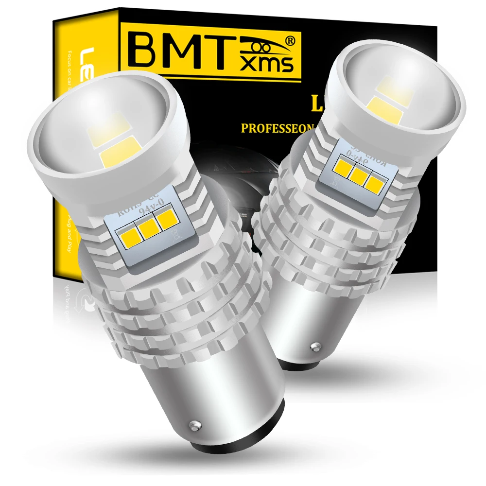 Автомобильные светодиодные дневные ходовые огни BMTxms Canbus P21/5 Вт BAY15d 1157 CAN bus для