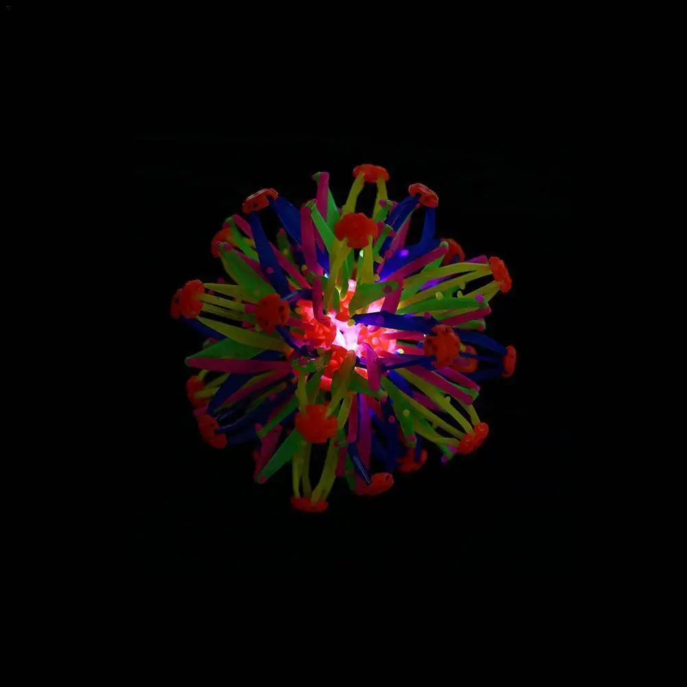 

1Pc Expanding Ball Toy Sizes Baby Throwing Ball Stretching Shrinking Ball Sphere LED Toys After Expansion About 28cm