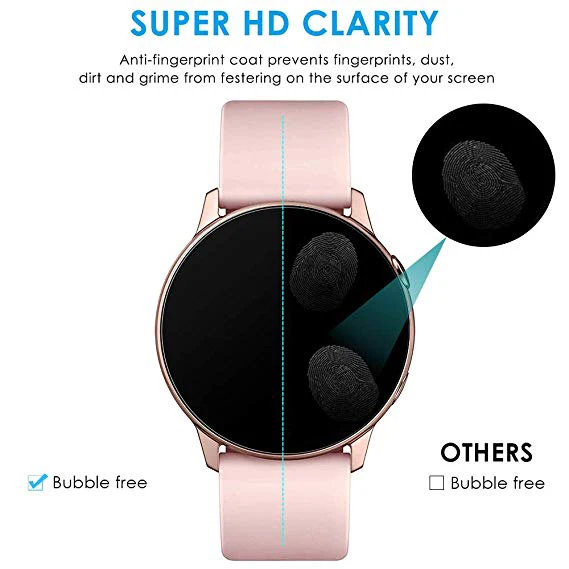 2 шт. тонкая ультратонкая Защитная пленка для Samsung Galaxy 3 46 мм 42 Watch Active мягкая 3D с