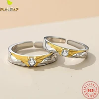 925 sterling silver zircon love dawn couple ring open rings for women men romantic valentines day birthday gift fine jewelry