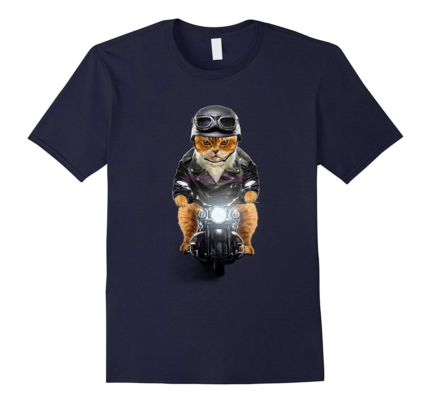 Новая мужская рубашка с изображением оранжевой кошки Соло для езды на мотоцикле