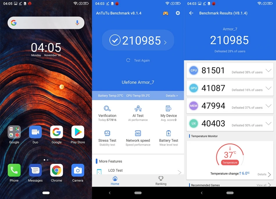 Смартфон Ulefone Armor 7 IP68, трекер сердечного ритма, Android 9,0, NFC Helio P90, четыре ядра, 6,3 дюйма, 8 ГБ+ 128 ГБ, 48MP, 4G, 5500 мАч, телефон