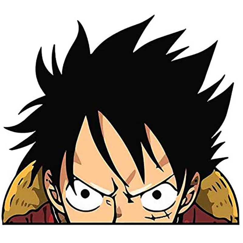 

15*15cm for Luffy Peeker Onepiece Car Stickers and Decals Vinyl Bumper Decoration Fashion Suitable for Van RV