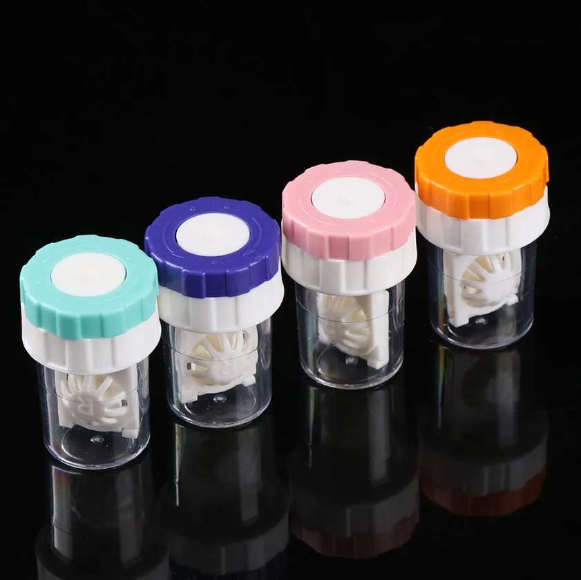 1 шт. вращающийся стеллаж для контактных линз чехол Карамельный цвет Линзы очков