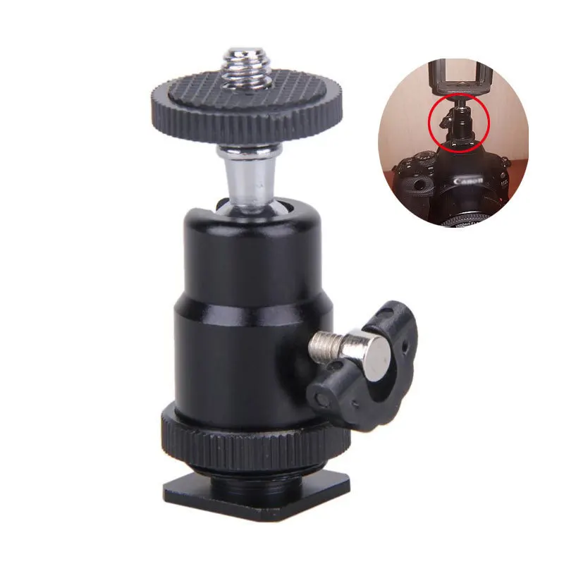 Штатив для фотоаппарата со светодиодсветильник вспышкой 1/4 дюйма|Аксессуары