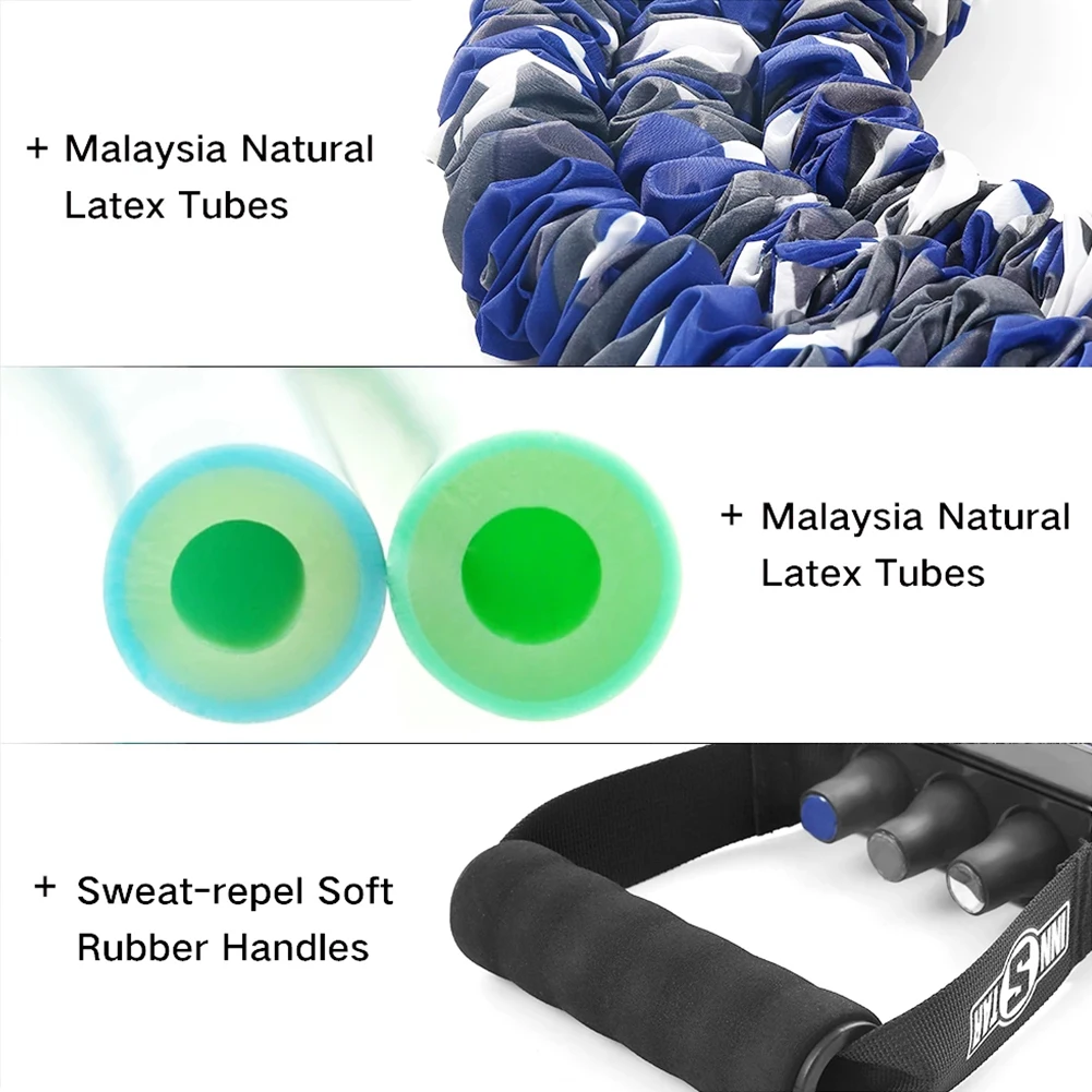 

Latex Chest Expander Pull Stretcher Elastic Bands Adjustable Chest Expander Home Gym Muscle Training Exerciser Fitness Equipment