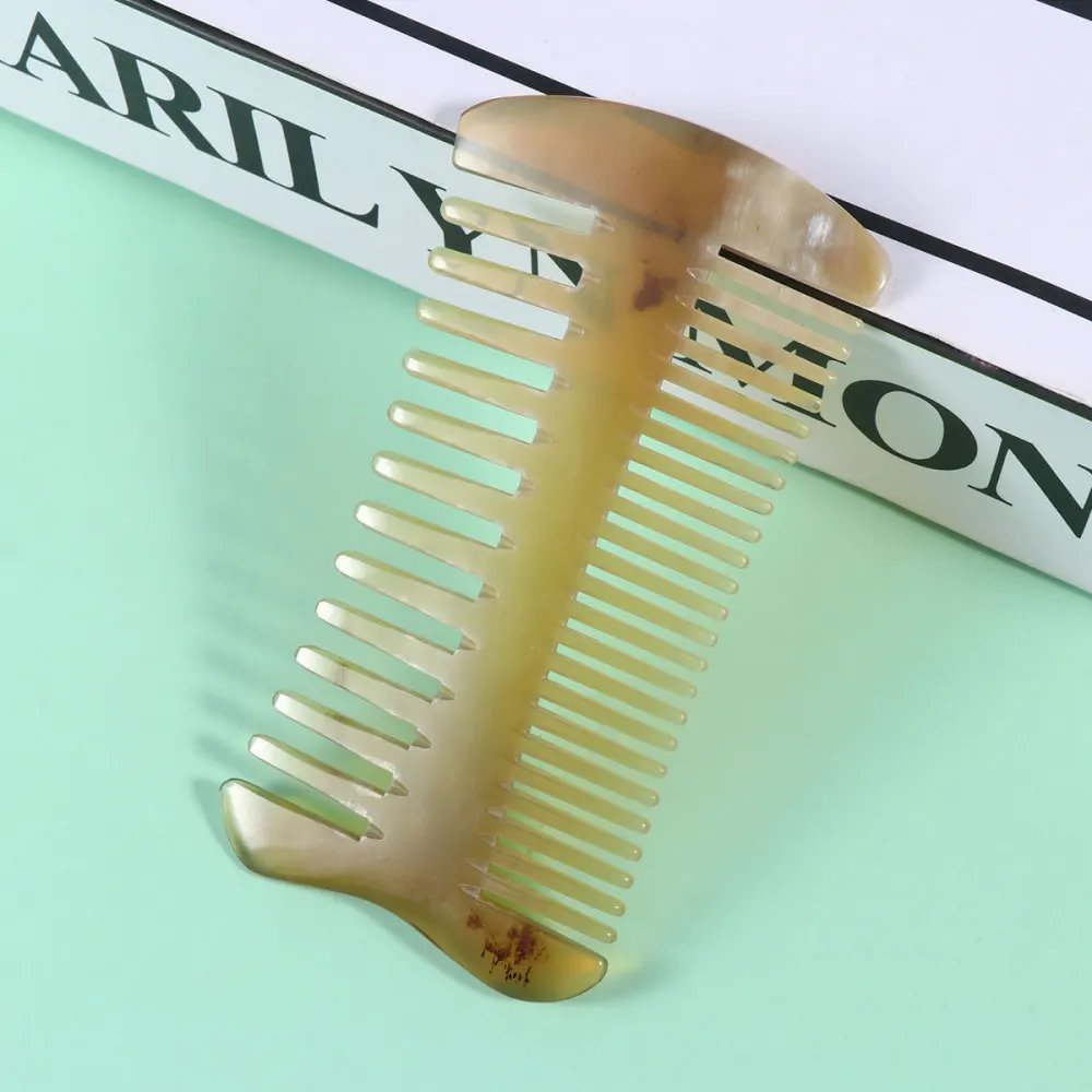 

Multifunctional OX Horn Comb Double-sided Hair Comb Comb Durable Hair Care Accessory for Daily Use