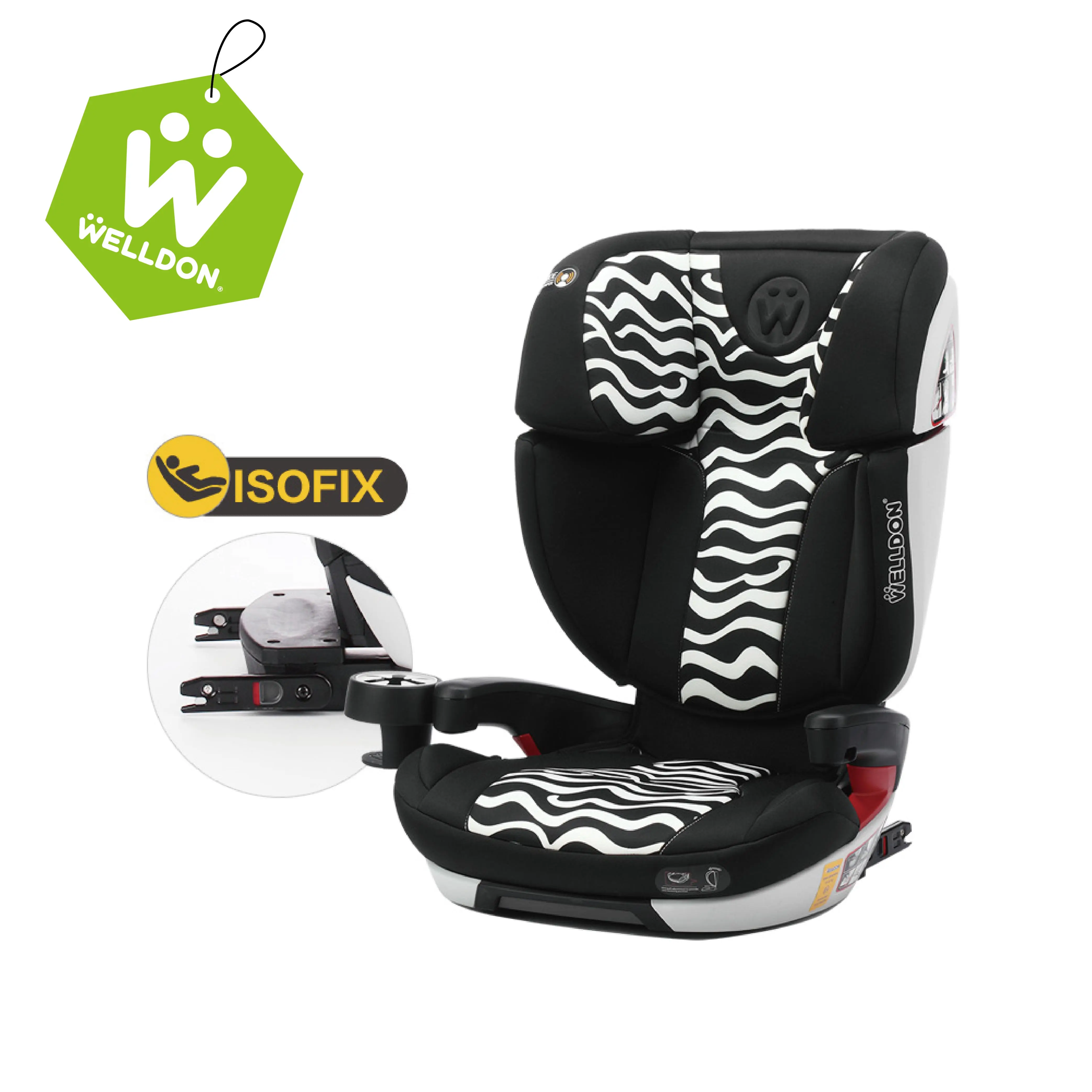 

Welldon Регулируемый Детское Автокресло с бесплатной доставкой в свою очередь на изменение режимная группа 2/3 весом 15-36 кг ребенок Детская безо...