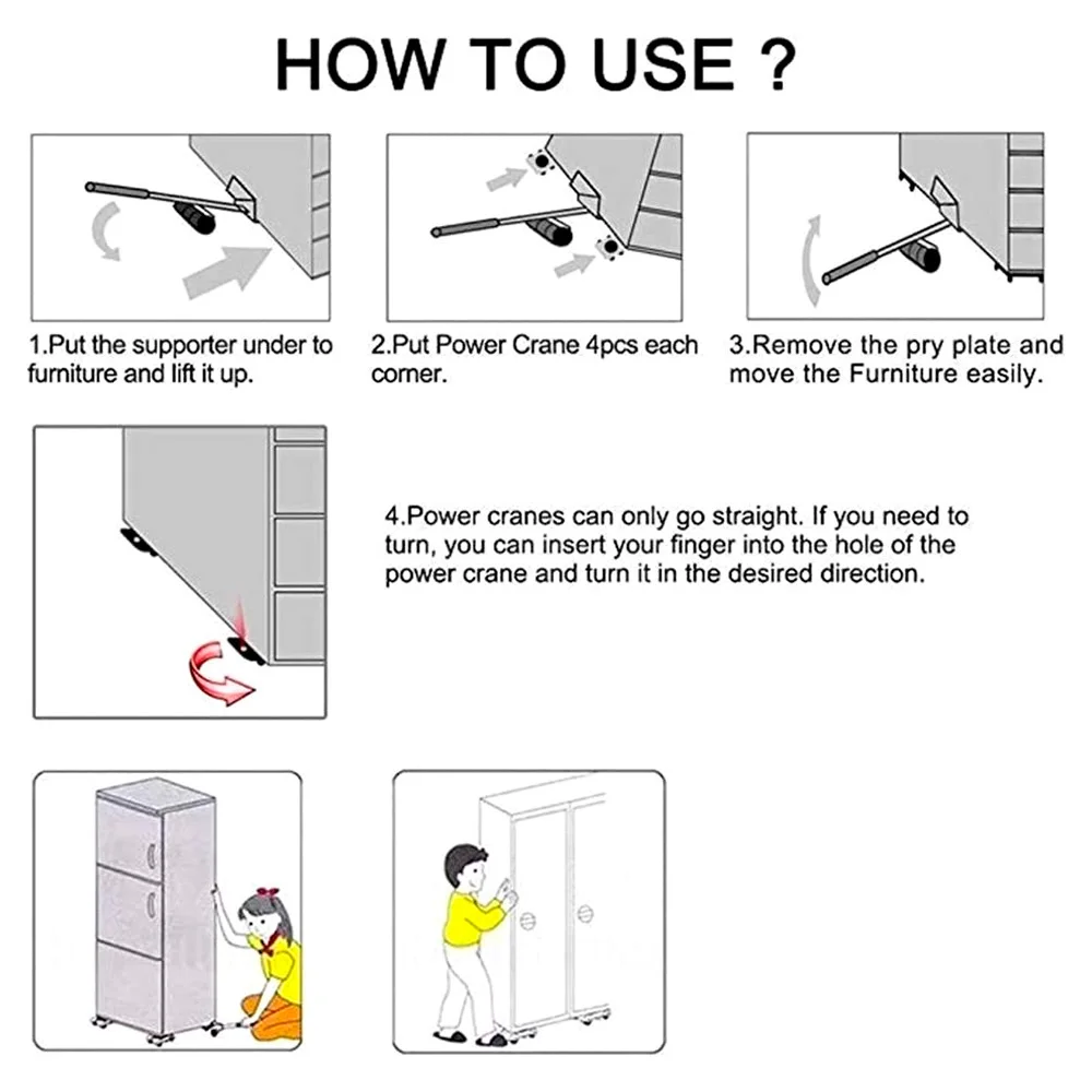 5 шт для тяжелых условий работы подъемный инструмент комплект питания колесный