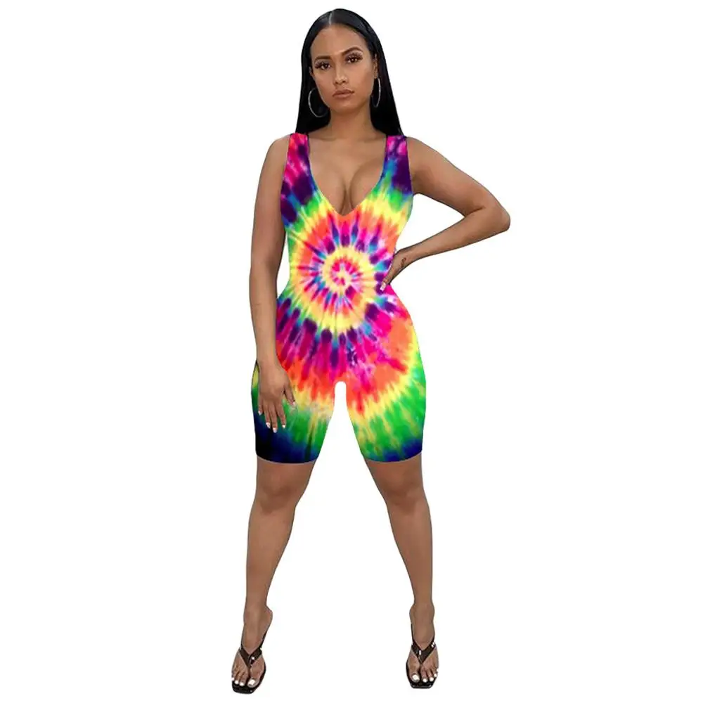 

women jumpsuits rompers bodycon playsuits contrast color printed sleeveless high waist street fashion sexy one piece overalls