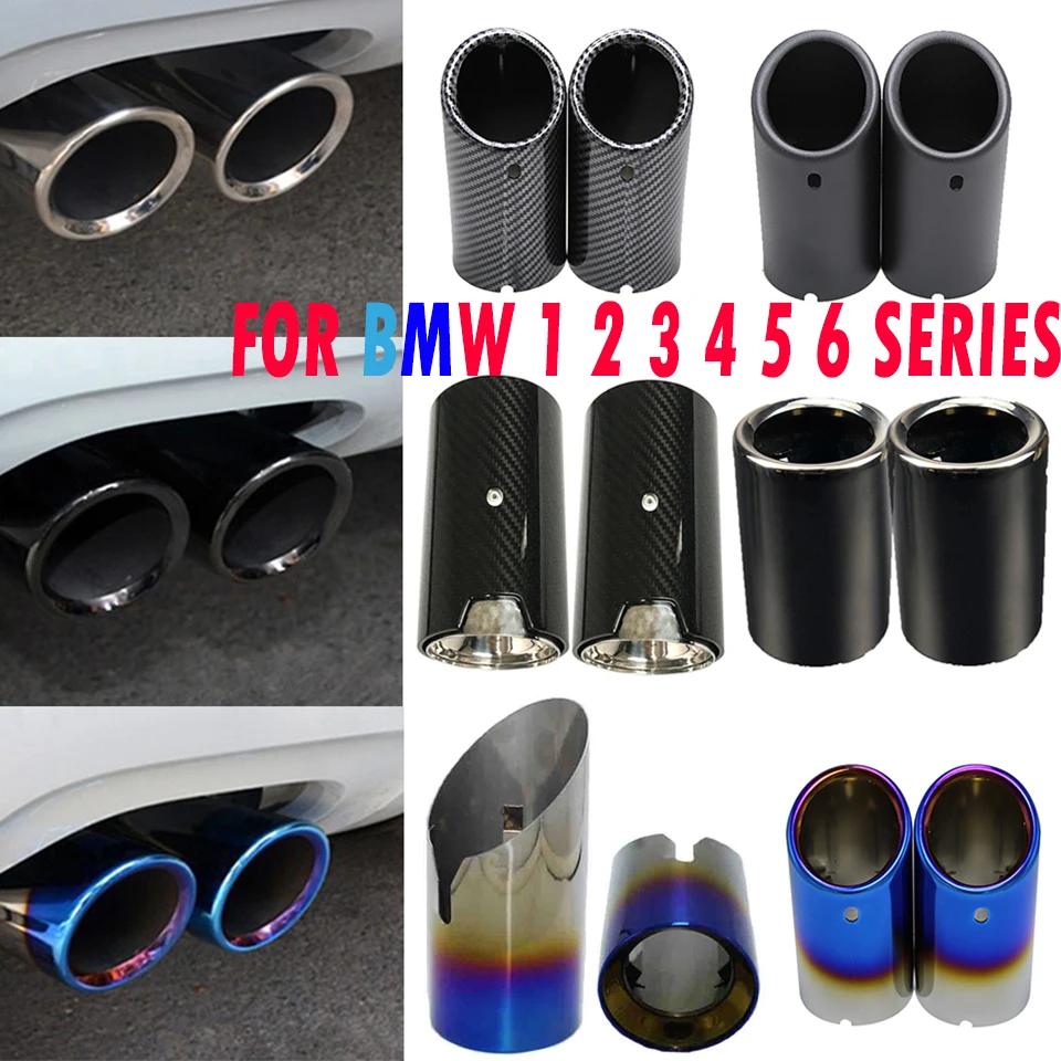 Автомобильная выхлопная труба 2 шт. накладки на выхлопную трубу BMW 1 3 4 5 SERIES для E90