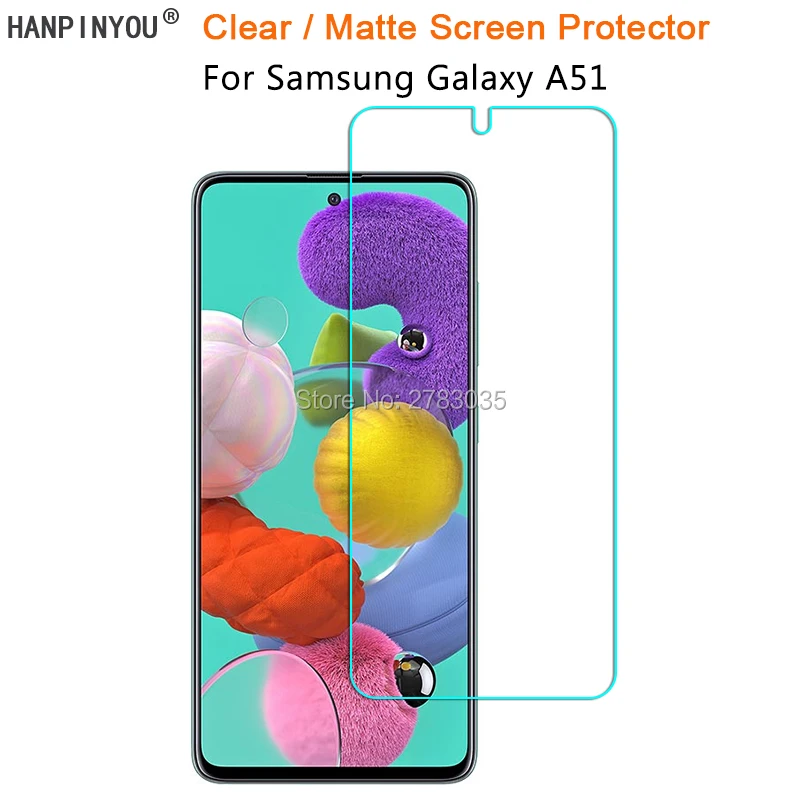 Для Samsung Galaxy A51 A515F 6 5 &quotпрозрачная глянцевая/Антибликовая матовая защитная