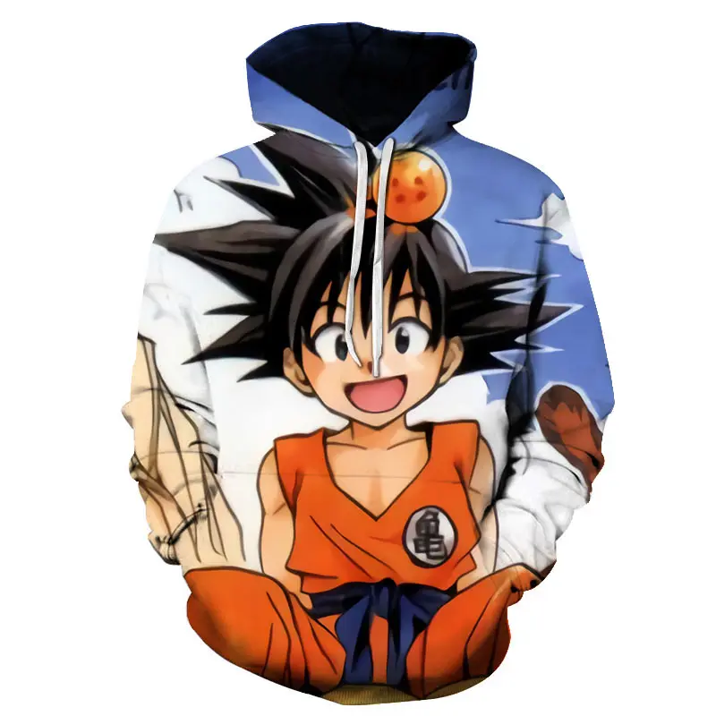2020 Повседневный Топ с 3D принтом Dragon Ball универсальная мужская толстовка капюшоном