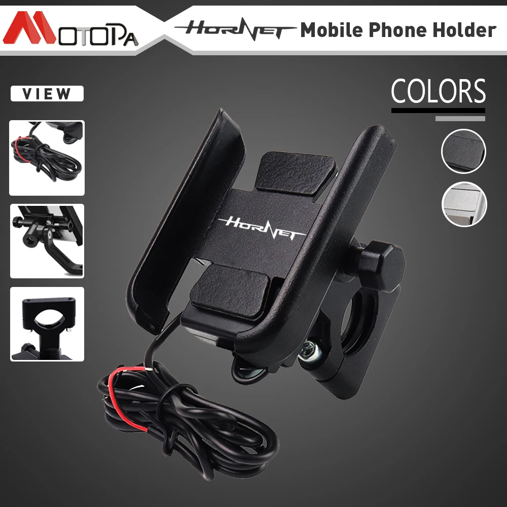 

For HONDA CB600 CB519 Hornet 600 900 CBR600 CBR Motorcycle Accessories CNC Handlebar Mobile Phone Holder GPS Stand Bracket