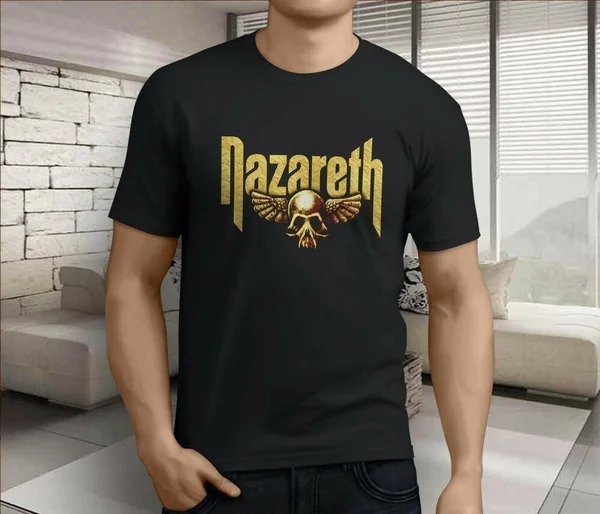 

New Popular Nazareth Expect No Mercy Rock Band Legend Men's Black T-Shirt