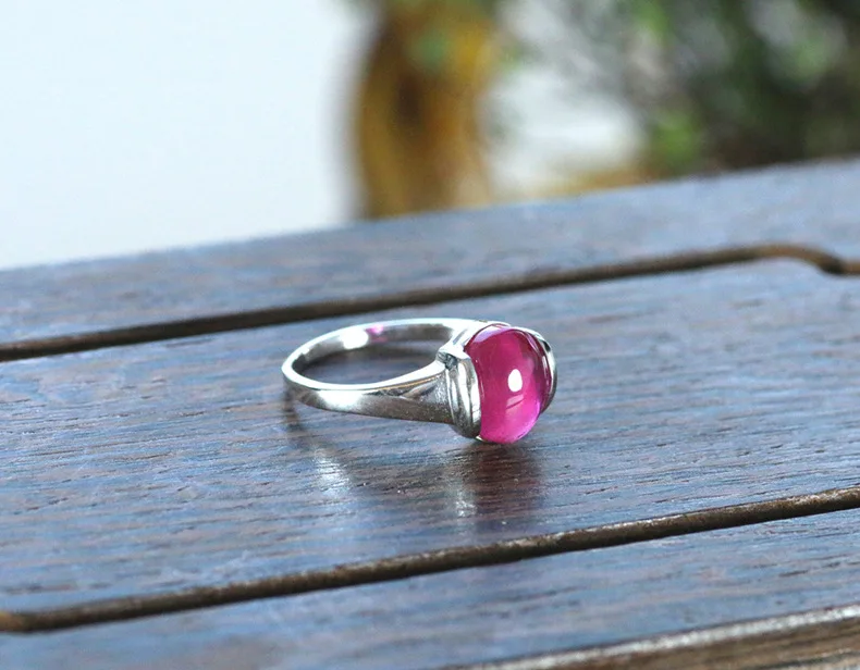 Овальное кольцо для яиц из 100% серебра с овальным покрытием 100%-ное | Украшения и