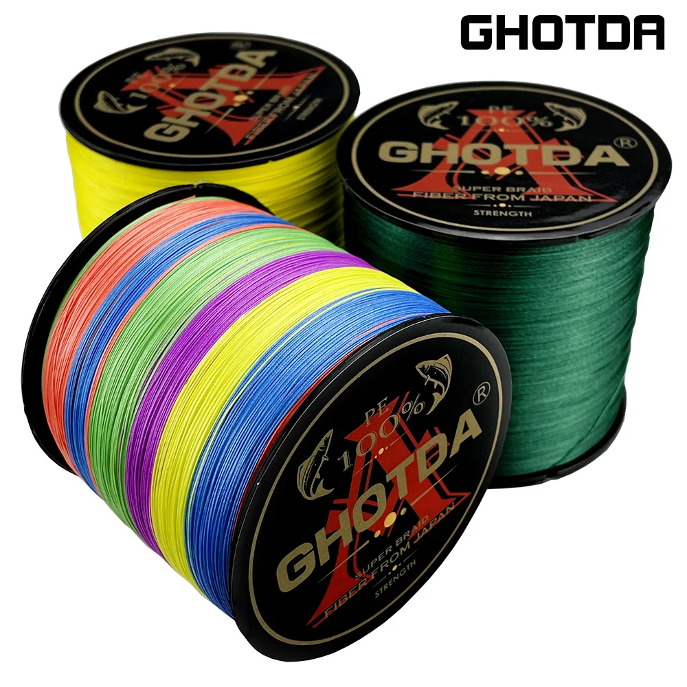 

GHOTDA 300M 9 Strands Braided Fishing Lines 9 Weaves Wire Smooth PE Multifilament Line for Fishing
