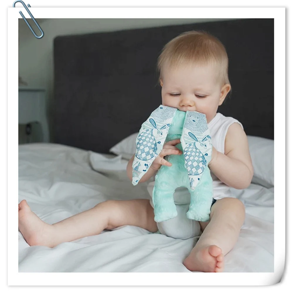 Детская Успокаивающая плюшевая игрушка кролик кукла может уснуть с входом