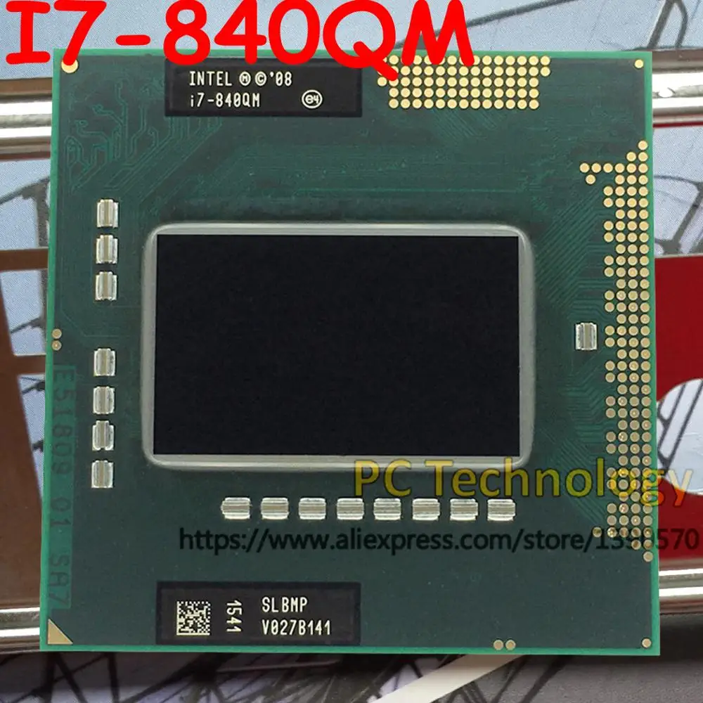 Оригинальный процессор Intel ноутбук SLBMP I7 840QM 1 86 ГБ 3 2 Гб/8 м чипсет HM57 QM57 820qm