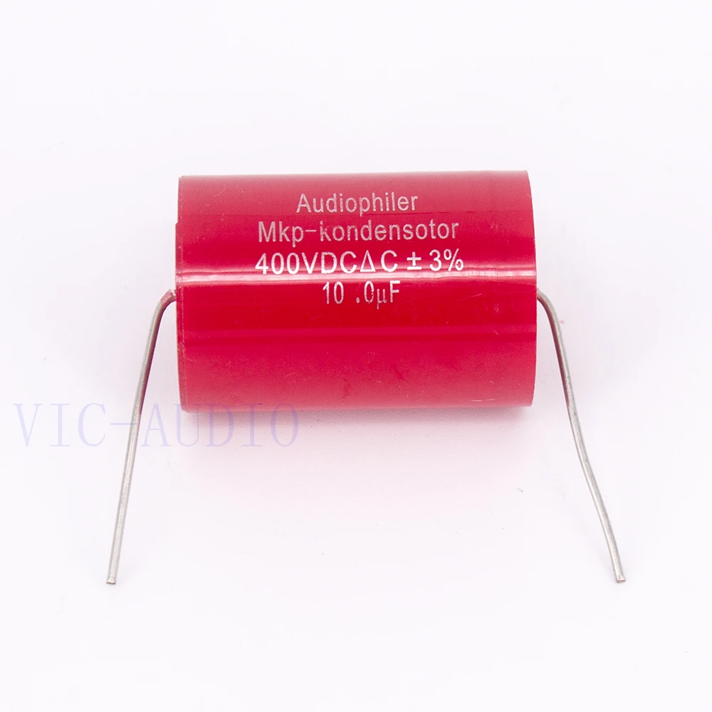Оптовая продажа 100 шт. конденсатор Audiophiler Mkp с алюминиевой крышкой 10 мкФ 400V DC 3% Hi Fi