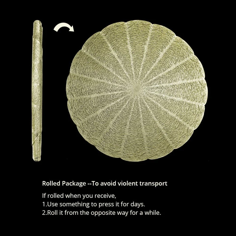 Круглый Настольный коврик скандинавский нескользящий для обеденного стола с