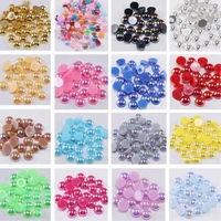 4mm semicircle high quality flat bottom pearl diy mobile phone manicure clothing luggage decoration 150pcs