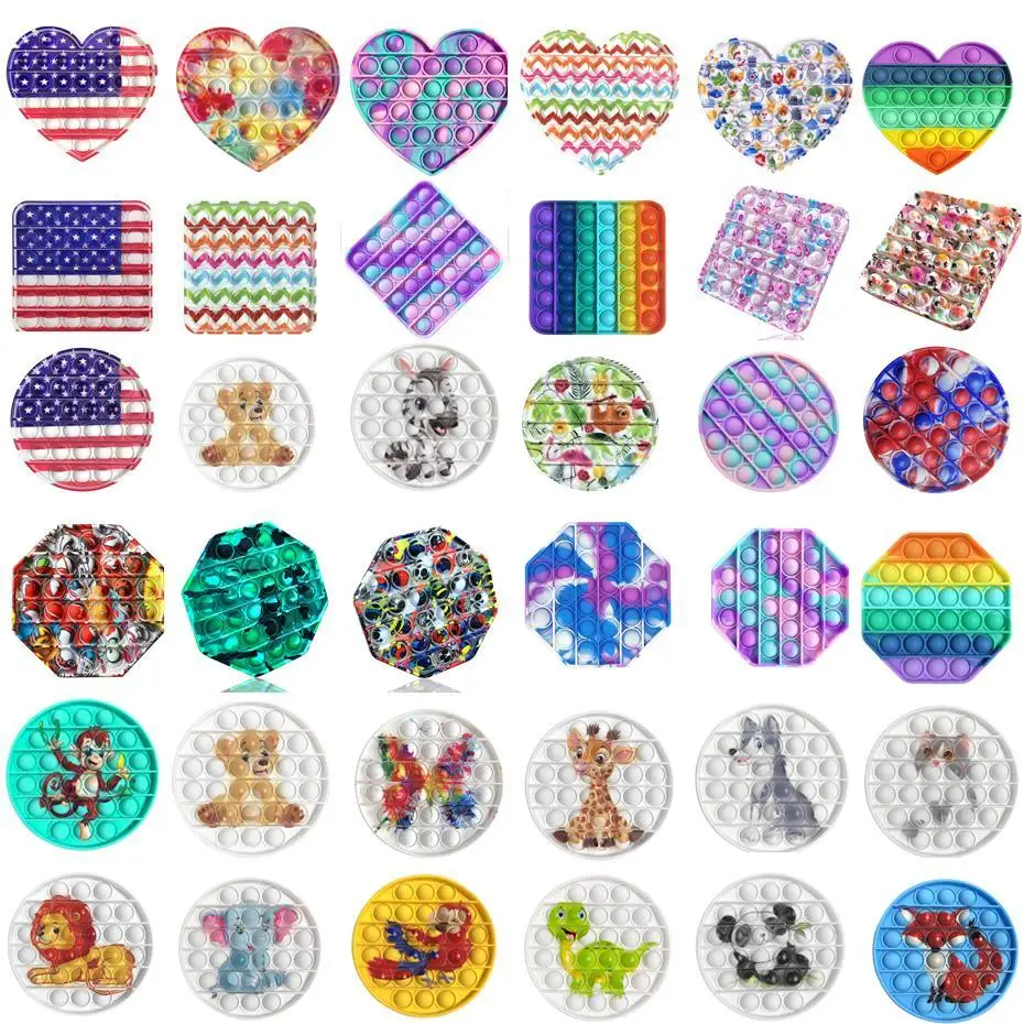 

Pop It Hot Push Bubble Fidget Toys Adult Stress Relief Toy Antistress PopIt Soft Squishy Anti-Stress Gift Anti Stress Box Poppit