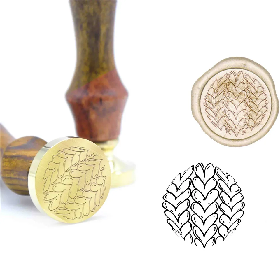 Новое сердце к сердцу воск уплотнение штамп B20 на заказ запечатывание штампы DIY