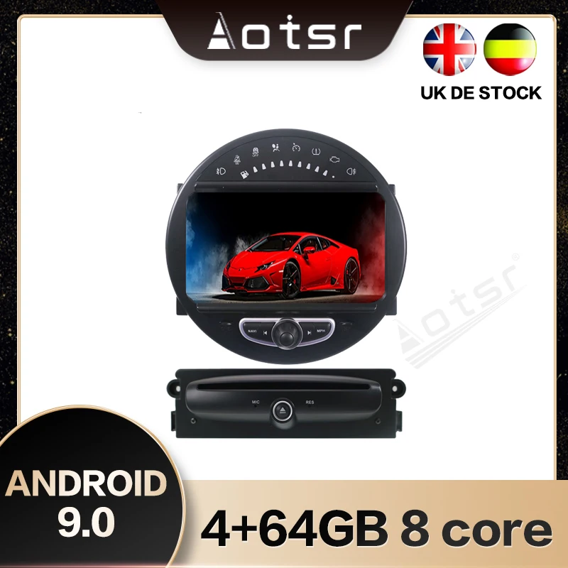 

Автомагнитола для BMW Mini 2006-2013, Android 9,0, 4 + 64 ГБ, GPS-навигация