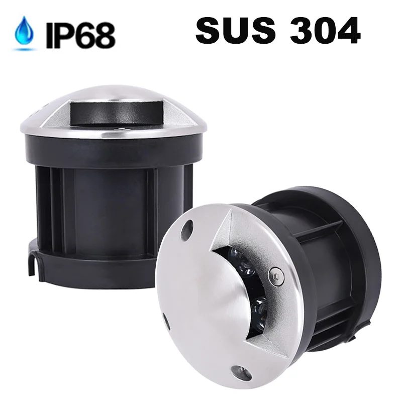 IP68 6 Вт светодиодный подземный светильник RGB наземный садовый для дорожек