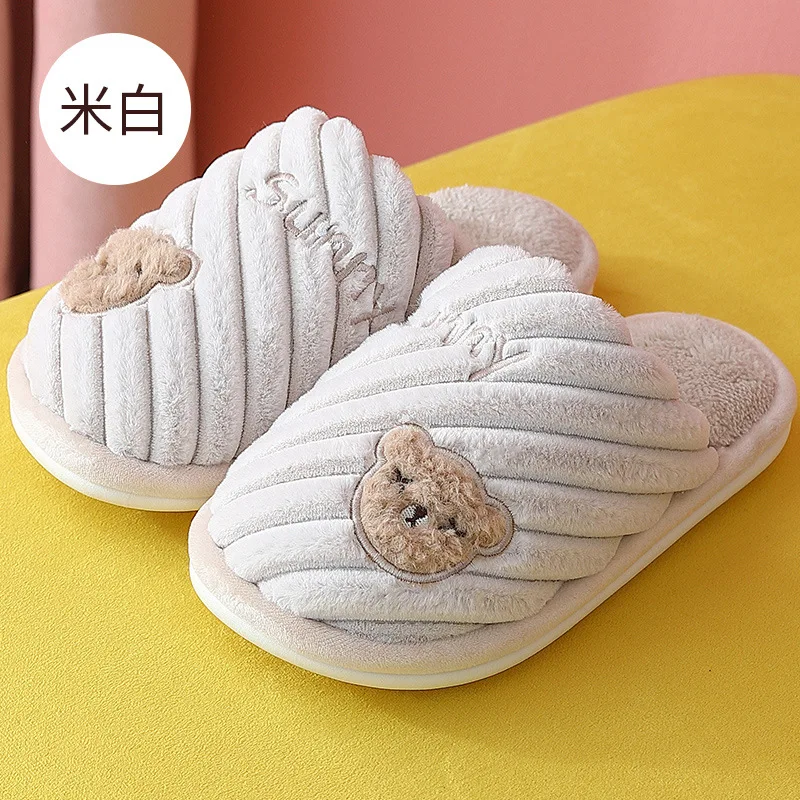 2021 winter women new cute cartoon indoor ok warm cotton slippers 2023