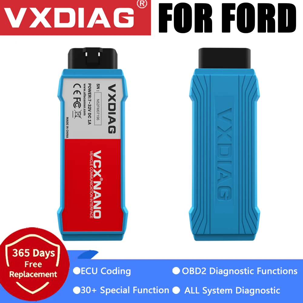 

VXDIAG VCX NANO For Ford For Mazda OBD2 Car Diagnostic Tool 2 in 1 V116 WiFi Scanner For Mazda PCM, ABS,Programming