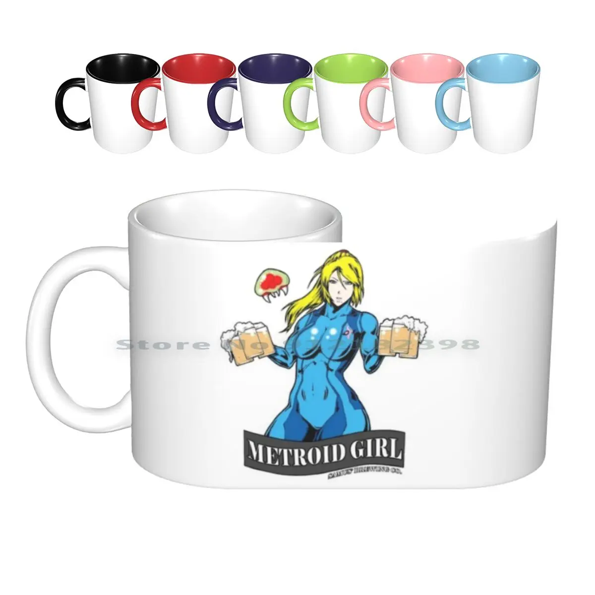 Керамические кружки Samus brew Co, кофейные чашки, кружка для молока и чая, Metroid Samus Zero Suit Samus Aran Metroid Prime Metroid Zero