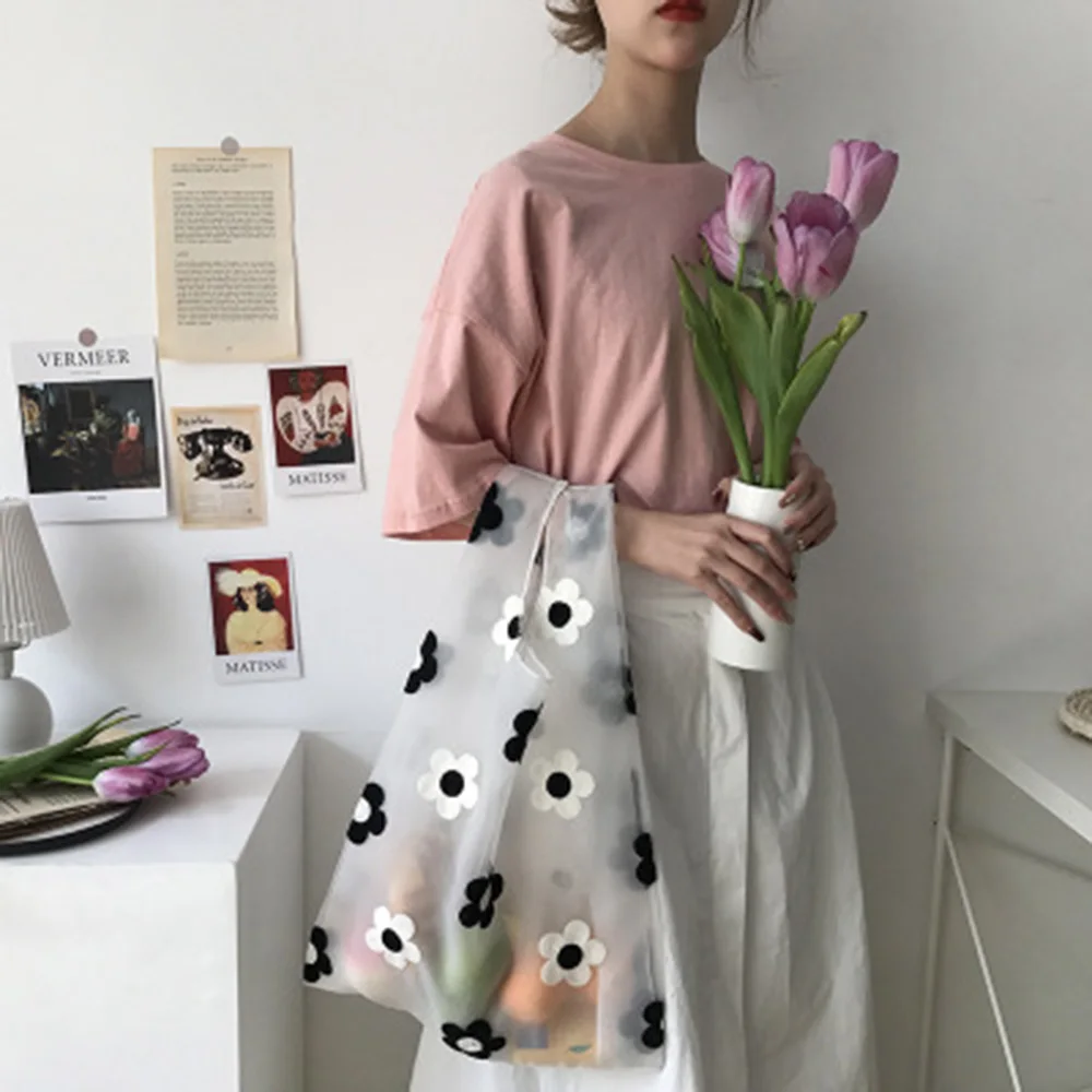 Новый Модный женский вышитый светильник из прозрачной органзы желе маленькая