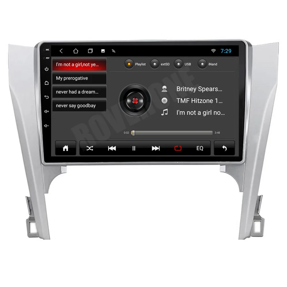 RoverOne для Toyota Camry 2012 2013 2014 Android 10 Авторадио автомобильный мультимедийный плеер
