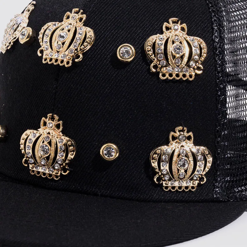 Мужские и женские бейсболки с Королевской короной регулируемые кепки в стиле хип