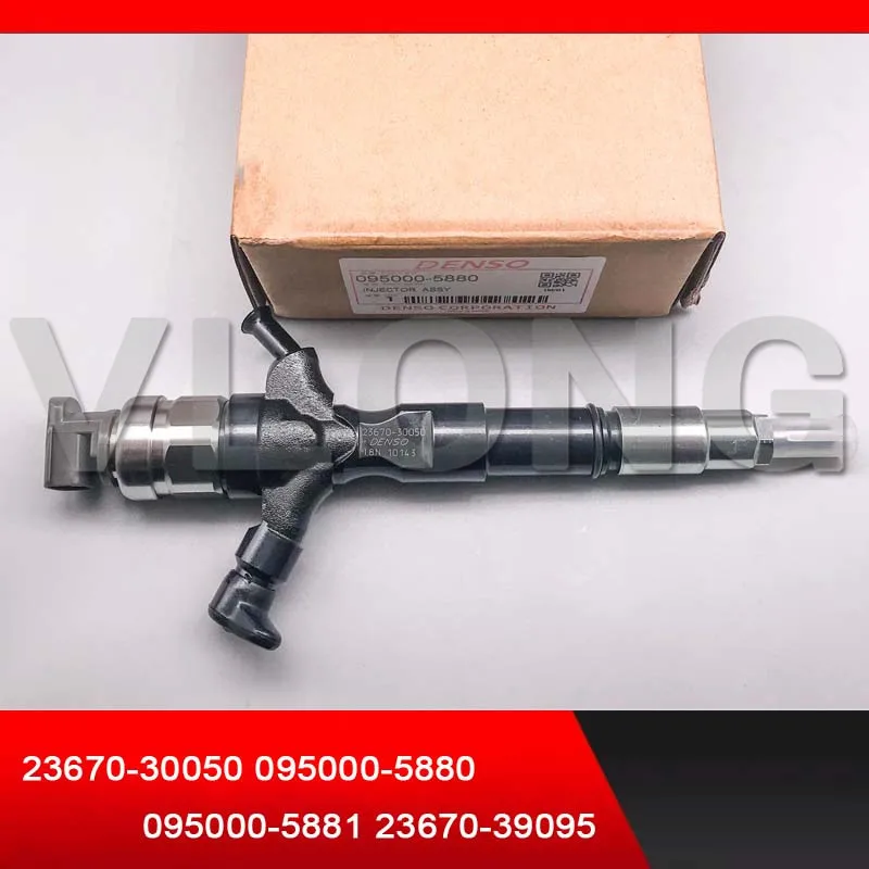 Подлинный новый COMMON RAIL дизельный инжектор для DE-NSO TOYOTA 2KD-FTV HIACE TURBO 23670-30050 095000-5880