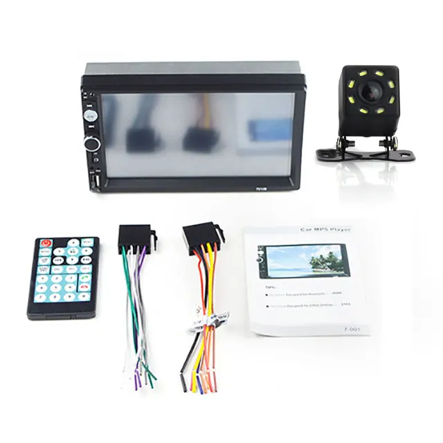 8LED CAM 2 Din " Авторадио с сенсорным экраном Carplay центральный мультимедийный MP5 плеер с управлением зеркалами USB TF карта AUX FM Поддержка резервная камера - Цвет: 8LED CAM