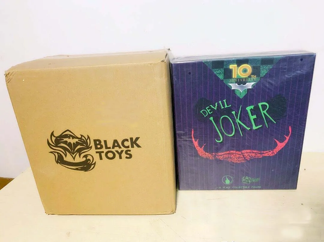 Черные игрушки 1/6 Devil Jocker 10 я годовщина ПВХ BT101 BT102 экшн фигурки в наличии|Игровые и