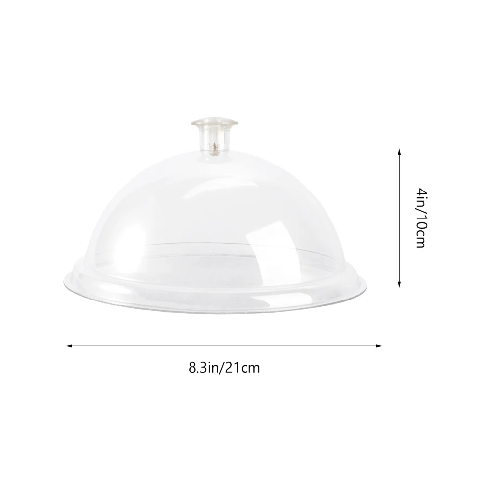 

1Pc Acrylic Round Food Cover Durable Food Tent Food Insulation Lid for Home Bread Dessert Dish Transparent (8-inch 21c