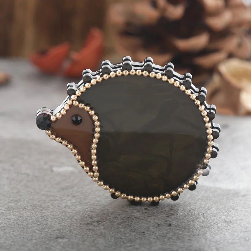 Funmor Kawaii Ежик Броши украшение бисером акриловые Заколки ювелирные изделия