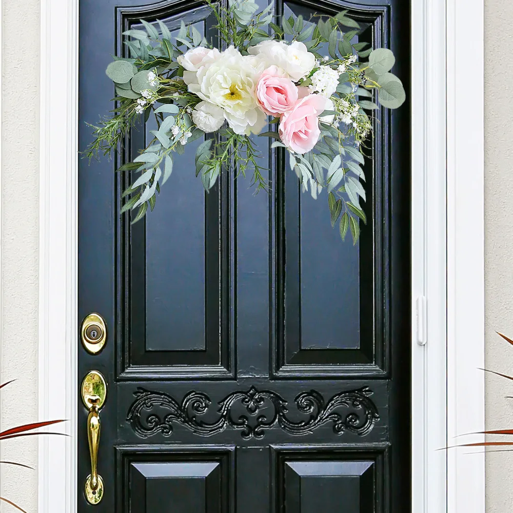 Искусственные пионы цветочные лоскуты Настенный декор искусственная гирлянда
