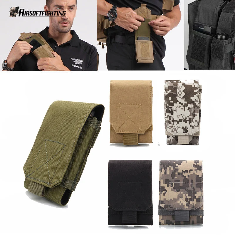Тактический чехол для телефона 5,5 дюймов поясной ремень Molle пакет Открытый Охота Туризм EDC универсальный аксессуар чехол
