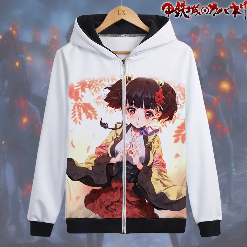 Толстовка Kabaneri Железной Крепости Мужская худи в стиле хип-хоп толстовка с