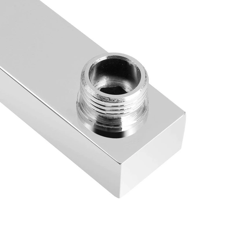 

2 Pcs Square Stainless Steel Ultra-Thin Shower Nozzle Rainfall Wall Mount Shower Head, 1 Pcs 40Cm Shower Arm & 1 Pcs 21x21Cm Sho