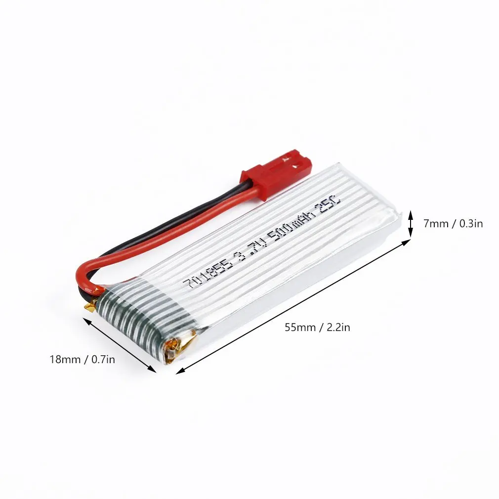 1 шт. 3,7 V 500mAh 25C Lipo батарея модель 701855 с JST разъем для FPV RC