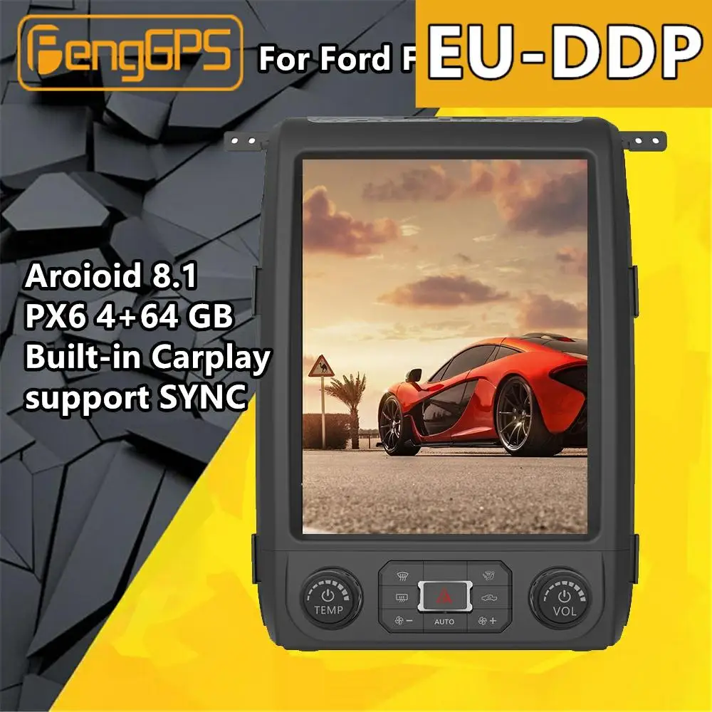 Экран Tesla Android PX6 для Ford F150 Raptor 2013 2014 автомобильный мультимедийный плеер стерео